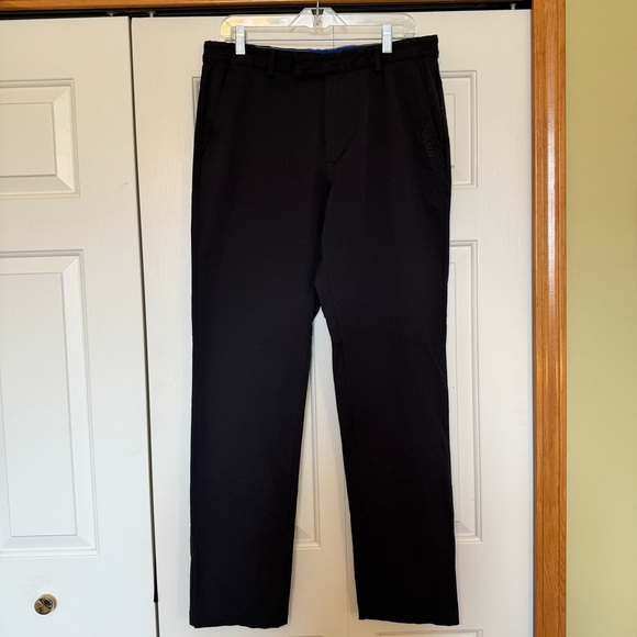 Tom Brady Brand Golf Pants Men's Size 34 Ink Black Hook & Eye Zip - Picture 1 of 7